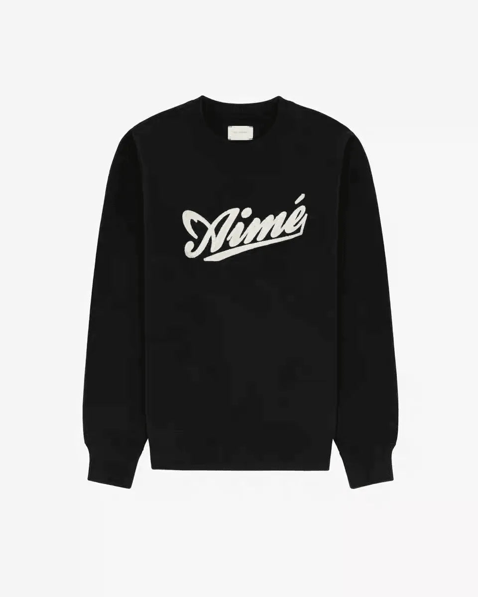 Aimé Leon Dore Cycling Logo Crewneck Sweatshirt 'Jet Black'