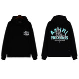 Amiri Hoodie Records Wolf Black