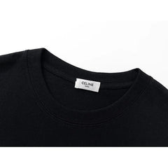 Celine Forklift Logobrand Black Tee