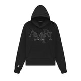 Amiri Staggered Logo Hoodie