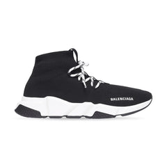 Balenciaga Speed Black & White Sneakers with Laces