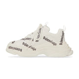 Balenciaga Triple S White Sneakers with Logo