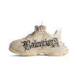 Balenciaga Triple S Sneaker DIY Metal Beige