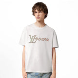 Louis Vuitton LV Vers Embellished Short-Sleeved T-Shirt