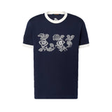 Louis Vuitton Graphic Intarsia Short-Sleeved Cotton Crewneck