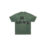 Balenciaga Tape Type Logo Green Shirt