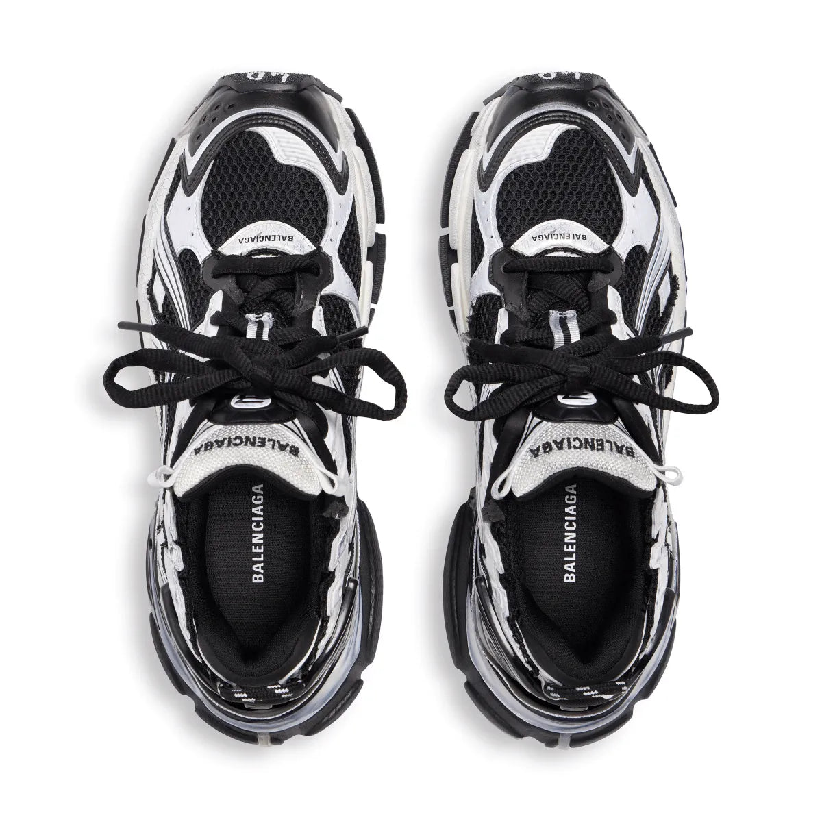 Balenciaga Runner Sneaker in Black and White