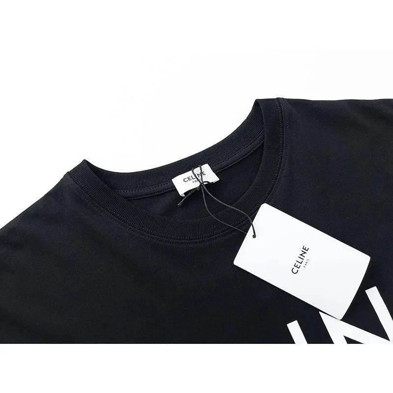 Celine Loose Logobrand Black T-Shirt