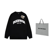 Balenciaga BackFlip Black Molton Sweatshirt