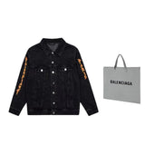 Balenciaga Jeans Logobrand Rock Jacket