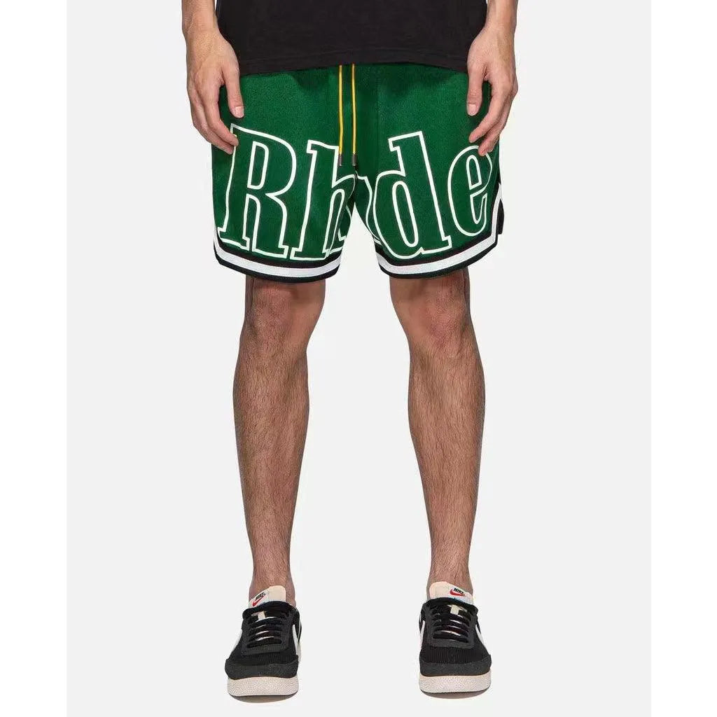 Rhude Logobrand Green Shorts