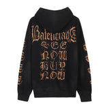 Balenciaga Heavy Logo Black Fleece Sweatshirt