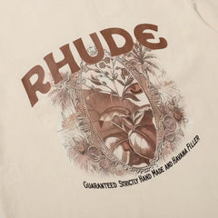 Rhude Printed Cigaro Cream T-shirt