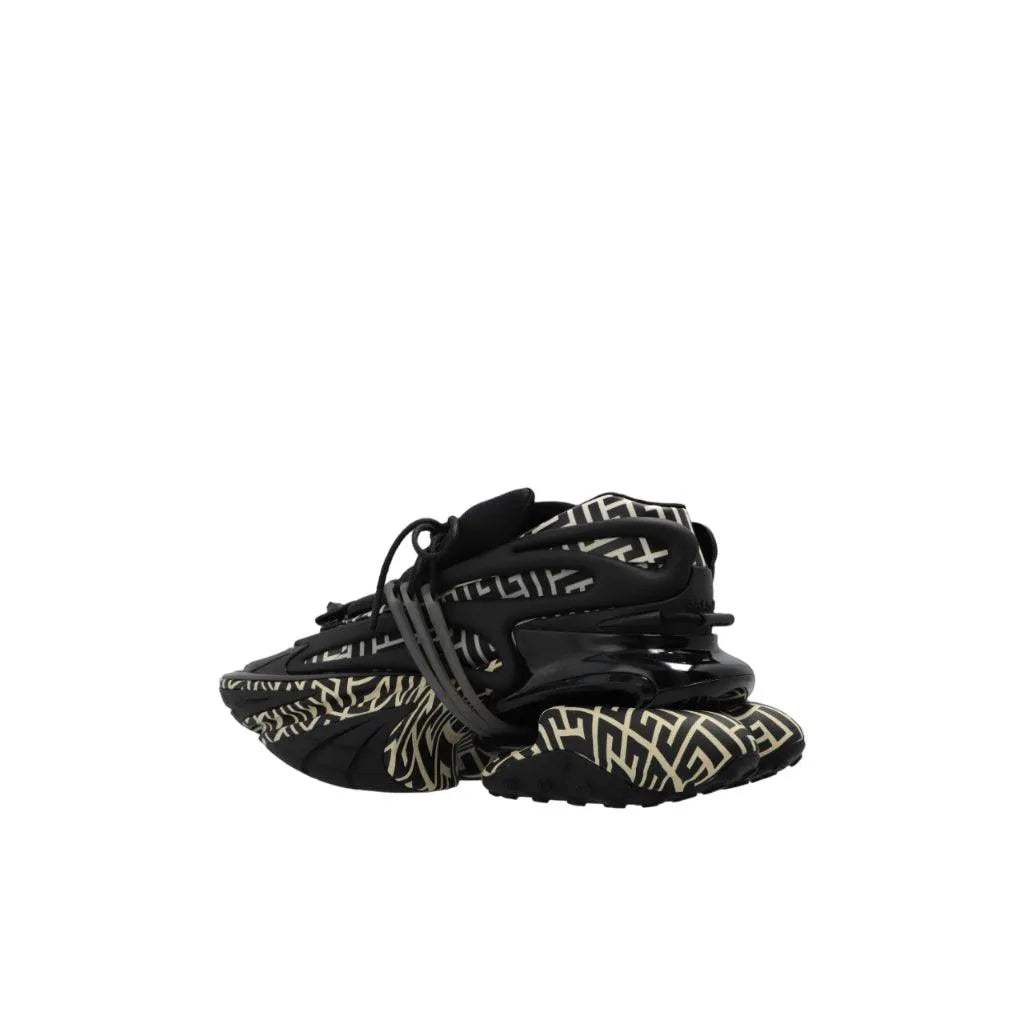 Balmain Chunky Unicorn Sneaker Black Squared