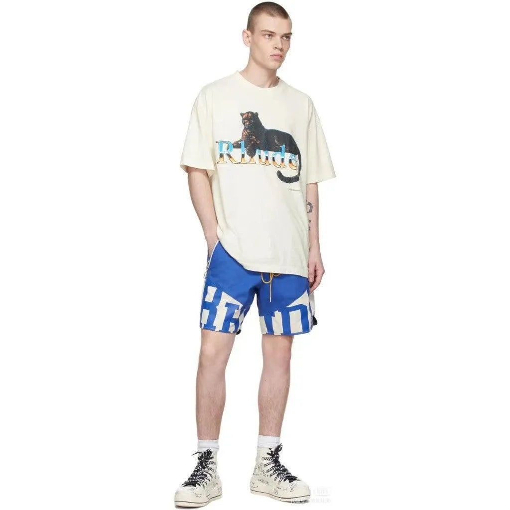 Rhude Logobrand Shorts Blue