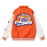 Louis Vuitton Rainbow Orange Collegiate Jacket