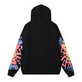 Amiri Hoodie Tie-Dye Full Black & Collors