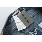 Balenciaga Jeans Logobrand Blue