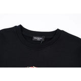 Balenciaga Logobrand Black Molton Sweatshirt