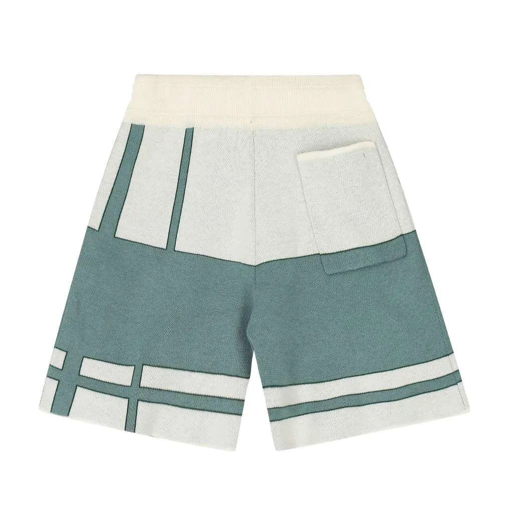 Rhude Wool Logobrand Cream Shorts