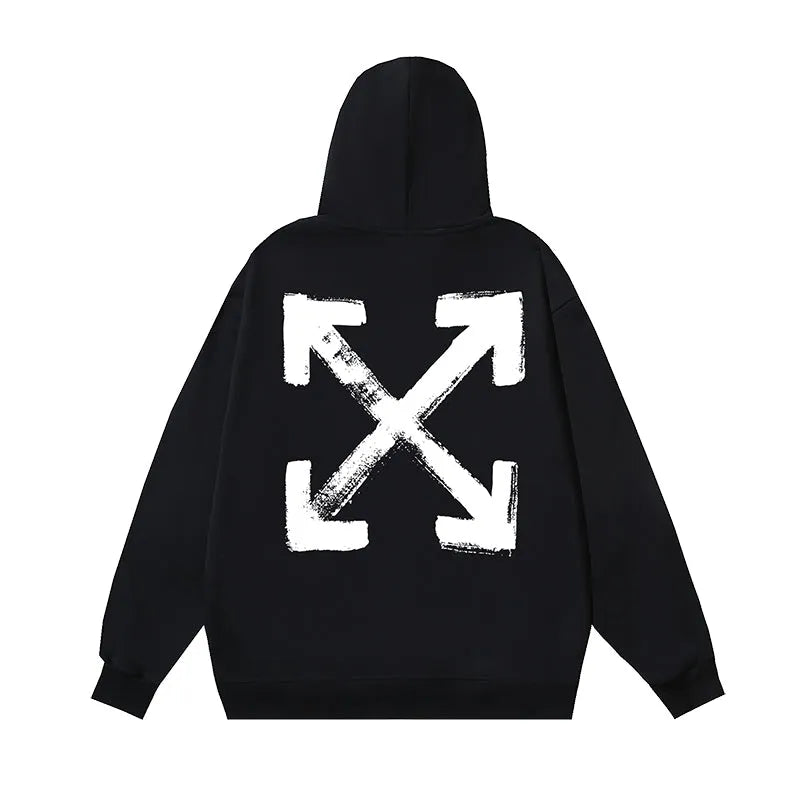 Off-White Black Paint Arrow Hoodie