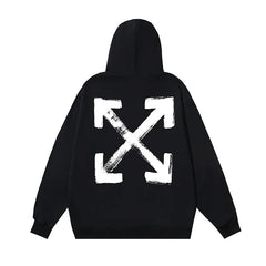 Off-White Black Paint Arrow Hoodie