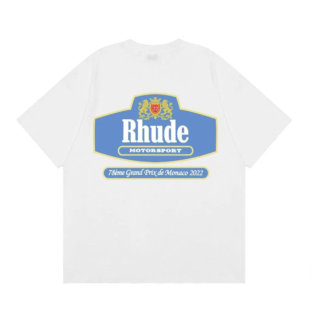 Rhude Hops Printed Cream T-shirt