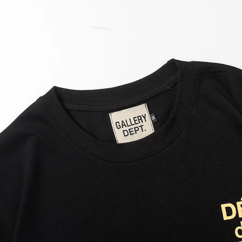 Gallery Dept. Black Logobrand T-Shirt