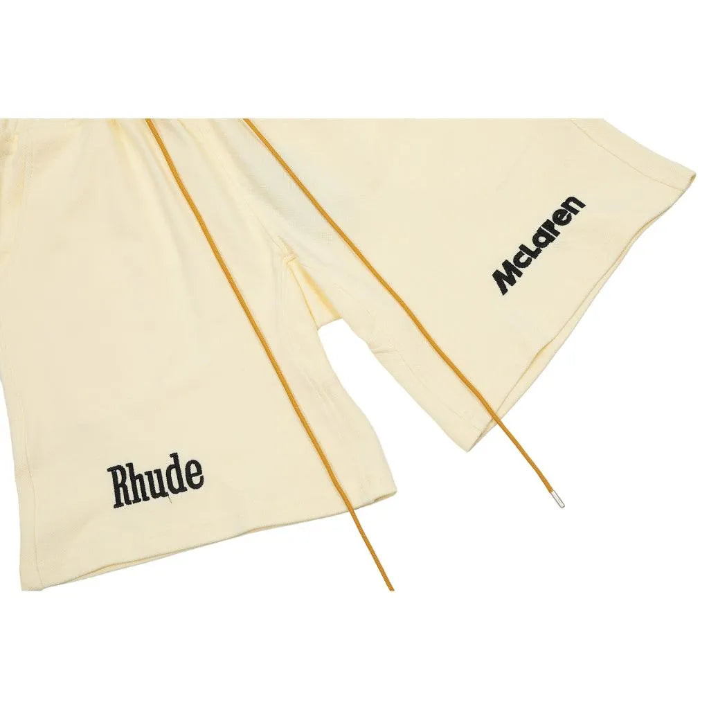 Rhude Logobrand McLaren Cream Shorts