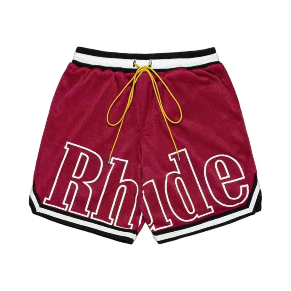 Rhude Logobrand Red Shorts