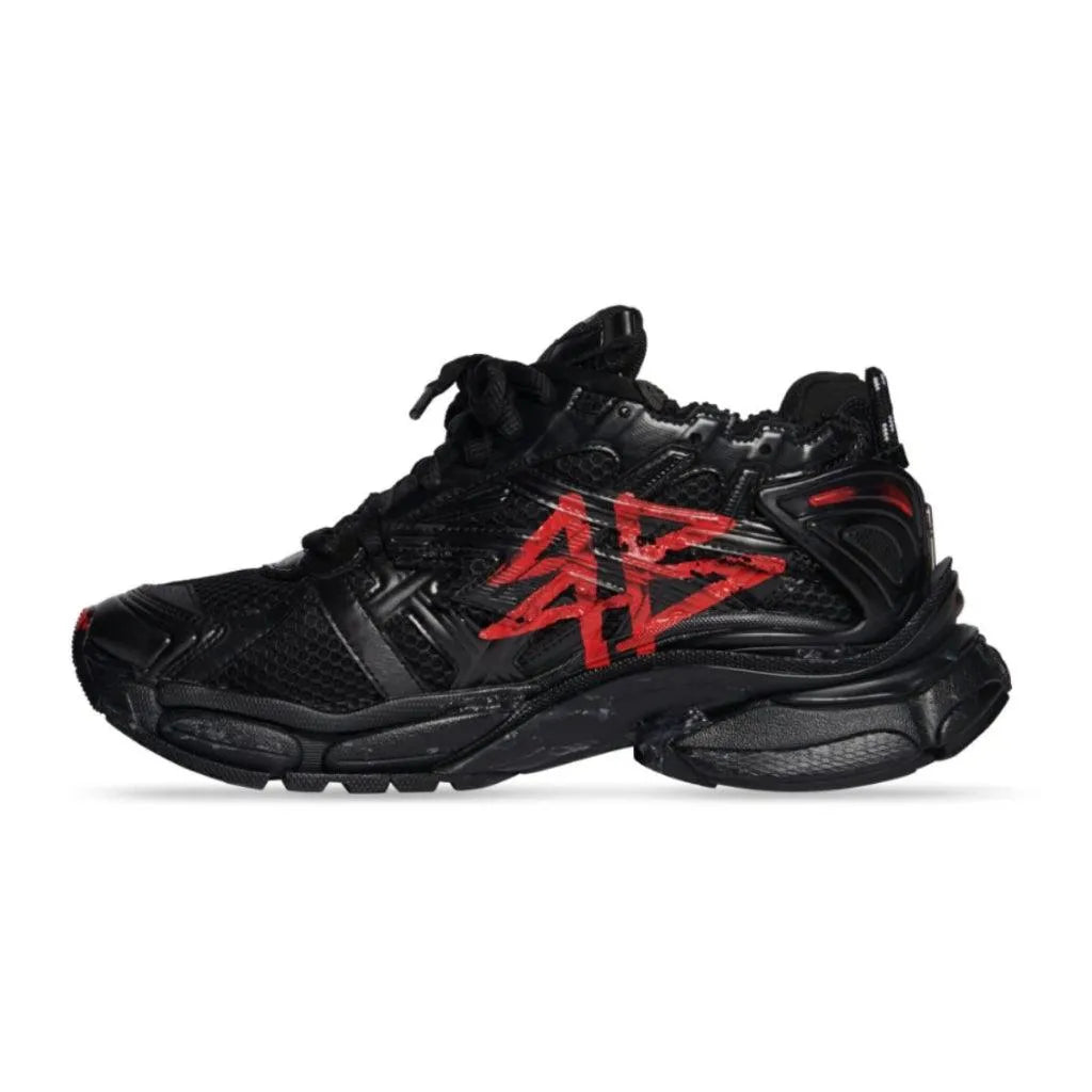 Balenciaga Runner Sneaker Graffiti Black & Red