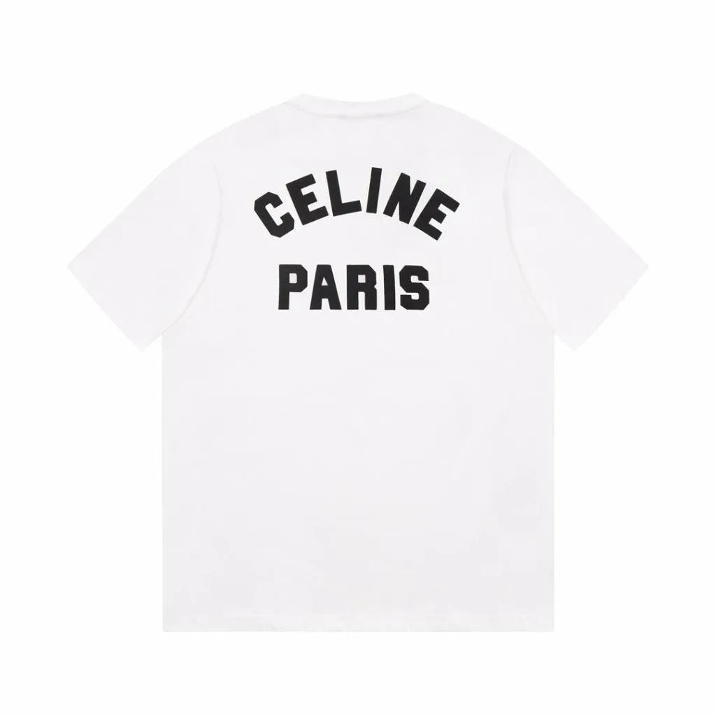 Celine in Paris Logobrand White T-shirt